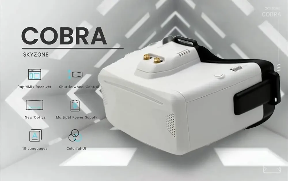 Óculos FPV SKYZONE Cobra X V4  - Skyzone Cobra X V2 Fpv Goggles avaliação e preço